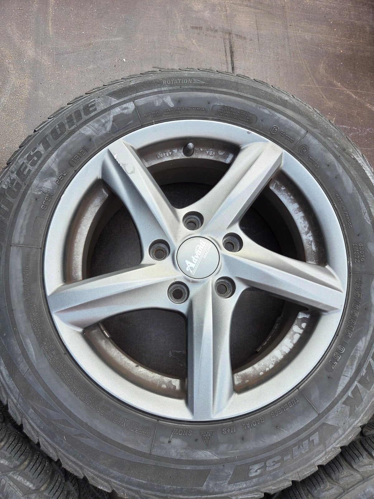 15" velg met winterband 195/65 r15, Ophalen of Verzenden, Gebruikt