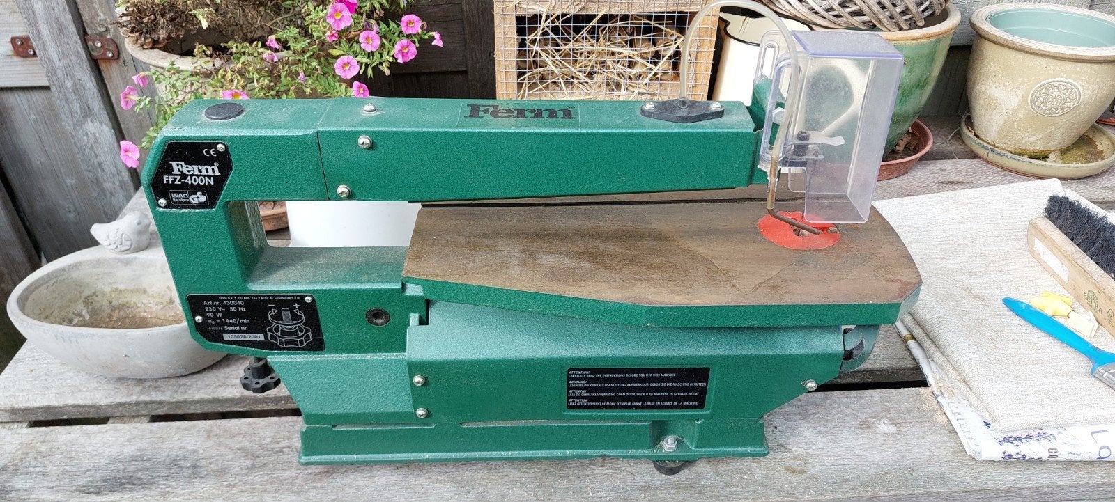 Ferm FFZ-400N Figuurzaag - Zo goed als nieuw, Ophalen, Minder dan 30 mm, Figuurzaag, Minder dan 600 watt