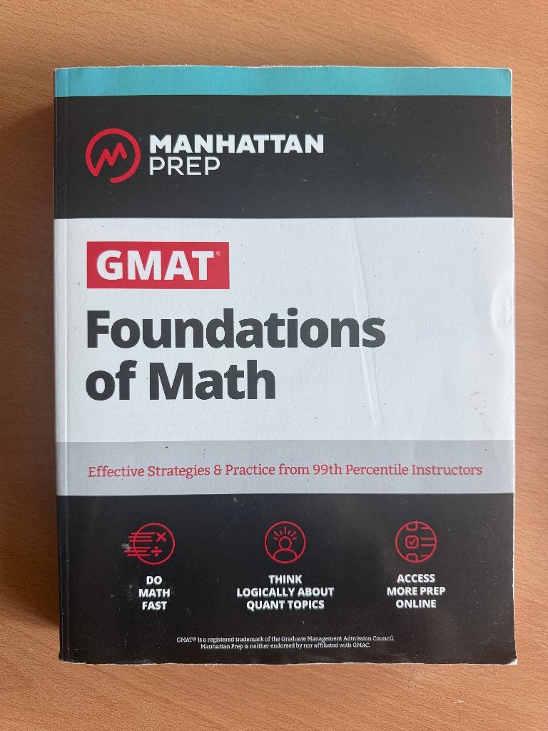 GMAT Foundations of Math – Manhattan Prep, Boeken, Studieboeken en Cursussen, Ophalen, Beta, WO