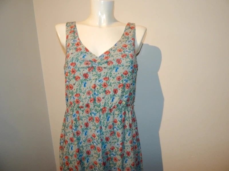 King Louie vintage look jurk in bloemen print kleuren L, Overige kleuren, Verzenden, Maat 42/44 (L), Zo goed als nieuw