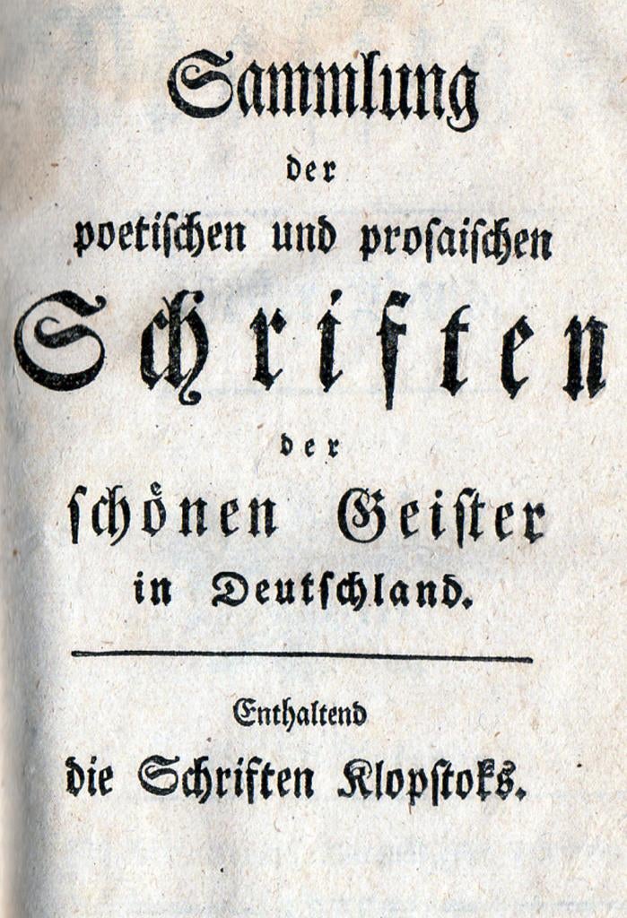 Klopstock, Friedrich Gottlieb - Der Messias (1794), Antiek en Kunst, Antiek | Boeken en Bijbels, Ophalen of Verzenden