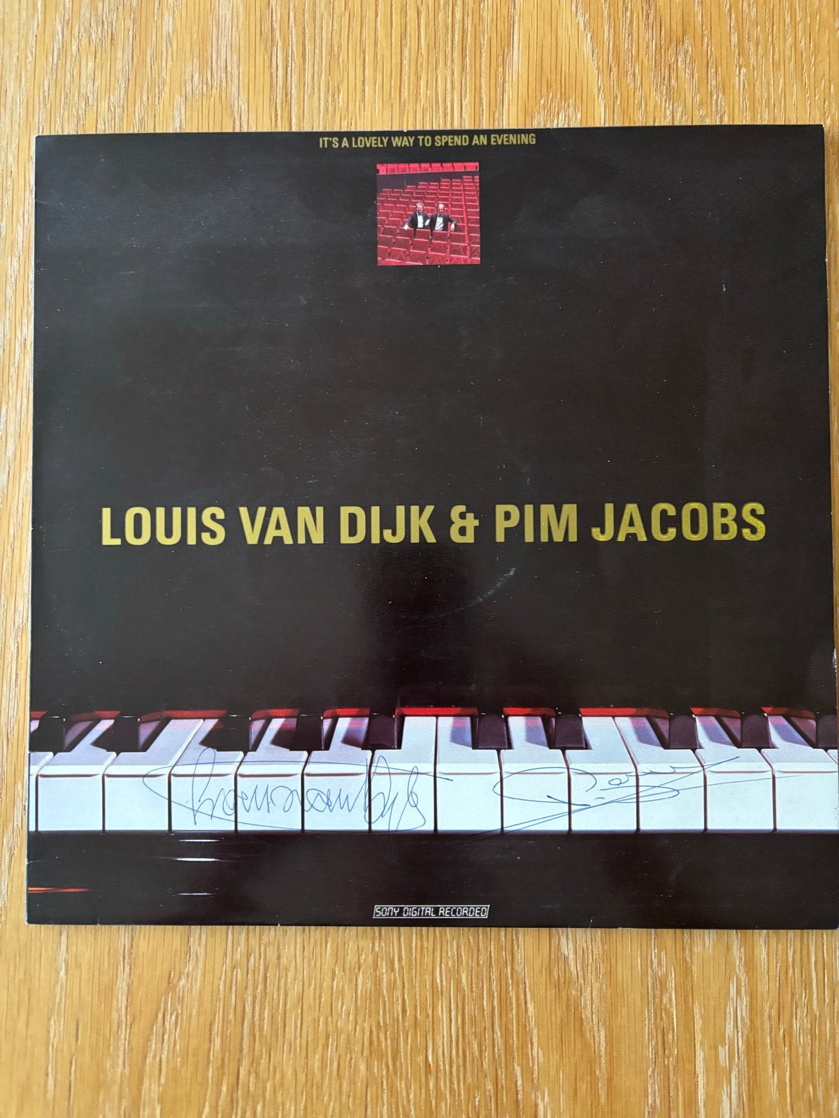 Gesigneerde LP Louis van Dijk & Pim Jacobs - Collectors item, Cd's en Dvd's, 1980 tot heden, Ophalen of Verzenden, Zo goed als nieuw