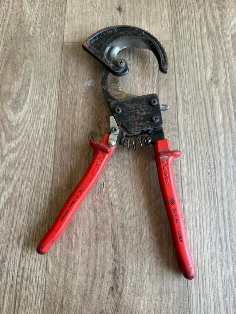 Knipex 95 31 250 Ratel-kabelschaar, Ophalen of Verzenden, Gebruikt