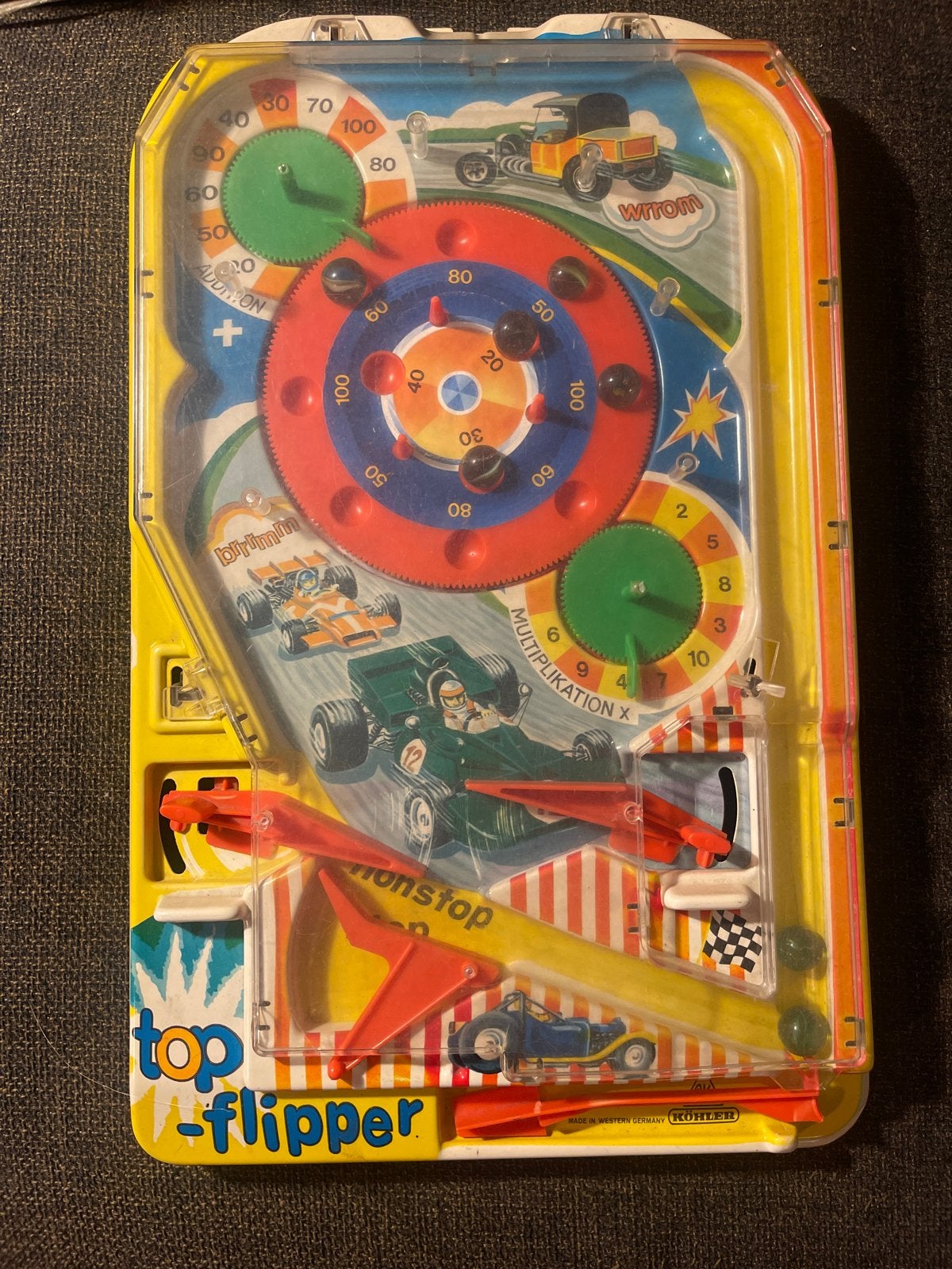 Vintage Flipper knikker spel Köhler jaren 70, Verzenden, Gebruikt, Jongen of Meisje
