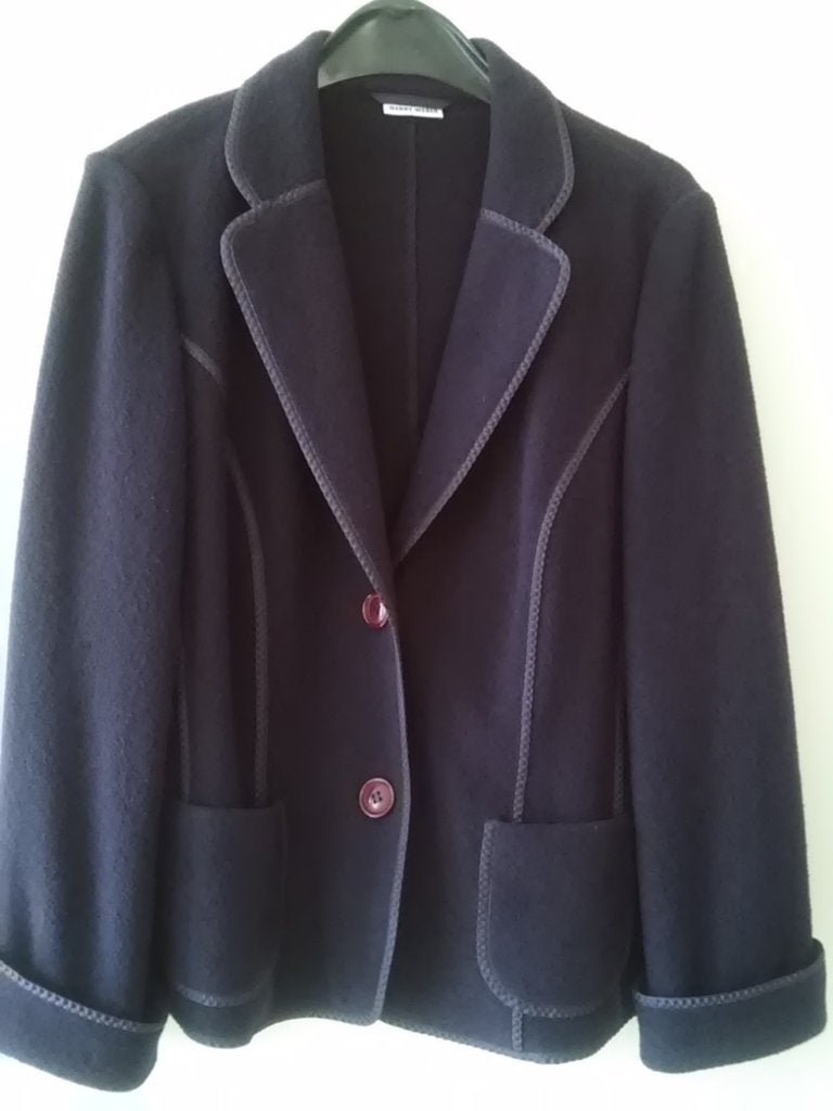 Gerry Weber Jasje Blazer maat: 38, Blauw, WOL, Maat 38/40 (M), Blauw, Ophalen of Verzenden, Zo goed als nieuw