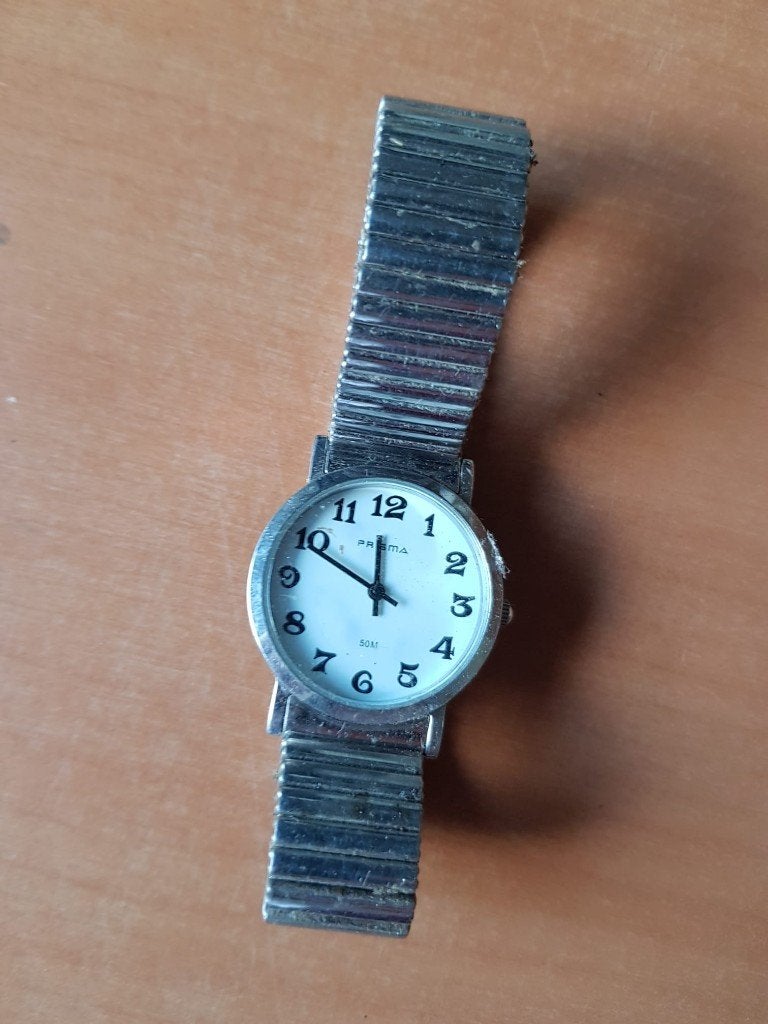 horloge rekband vintage, Sieraden, Tassen en Uiterlijk, Overige merken, Staal, Met bandje, Verzenden