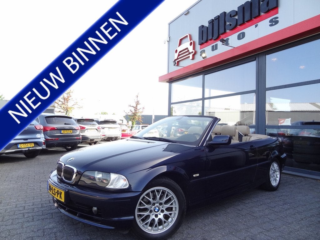 BMW 3 Serie Cabrio 320C | NL- AUTO | LEDER | HISTORIE AANWEZ, Achterwielaandrijving, Gebruikt, Cabriolet, Automatische klimaatregeling