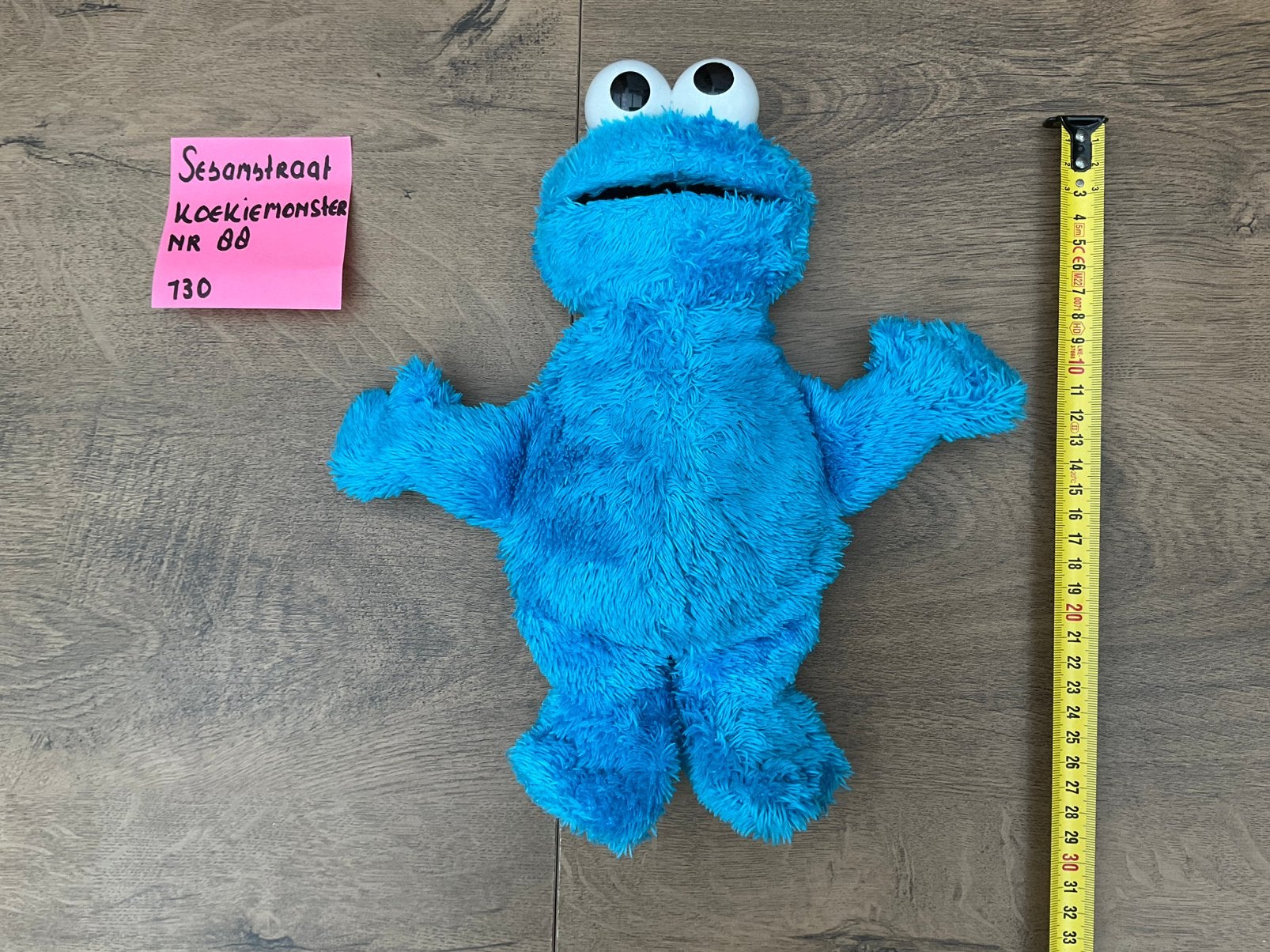 Zgan gebruikte Sesamstraat Koekiemonster knuffel geen geluid, Ophalen, Overige figuren, Zo goed als nieuw, Beeldje of Figuurtje