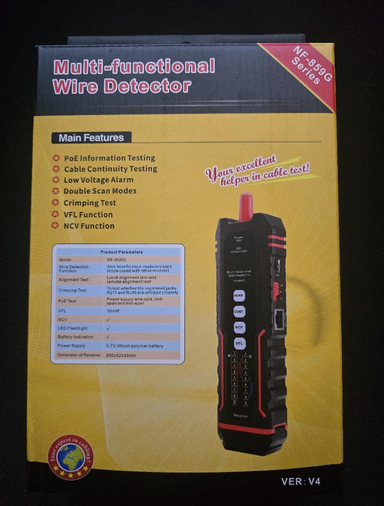 NIEUW: NOYAFA NF-859GT Netwerk & Glasvezel Tester (Rood), Ophalen of Verzenden, Nieuw, Overige meters
