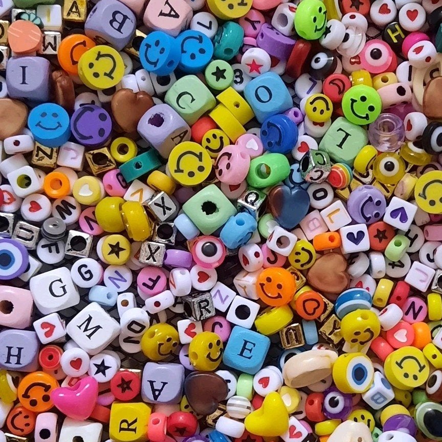 Partij 1000 kralen polymeer acryl hout schelpen beads random, Hobby en Vrije tijd, Kralen en Sieraden maken, Nieuw, Kraal, Verzenden