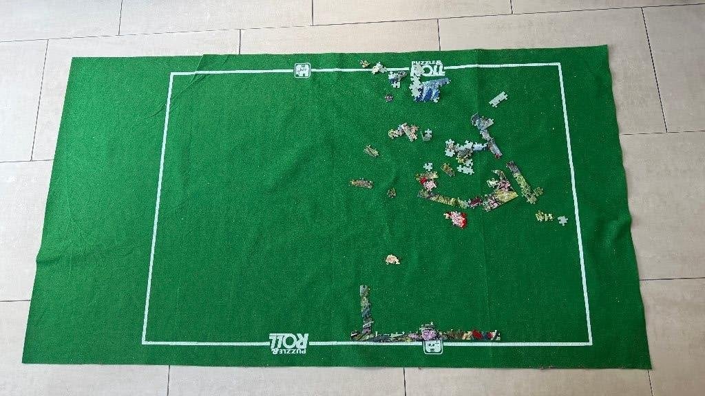 puzzel mat Jumbo met rol 88x160 cm, Ophalen of Verzenden, Meer dan 1500 stukjes, Gebruikt, Overige typen