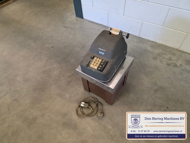 olympia Adma telmachine met rol antiek beleving decoratie, Ophalen, Gebruikt