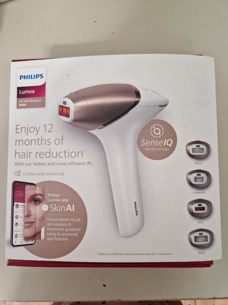 Philips Lumea IPL hair removal 9900 laser ontharingsapparaat, Witgoed en Apparatuur, Persoonlijke-verzorgingsapparatuur, Nieuw
