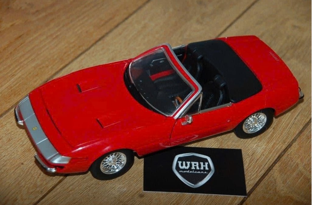 1:18 FERRARI 365 DAYTONA SPIDER rood Hotwheels no box WRH, Verzenden, Zo goed als nieuw, Auto, Hot Wheels