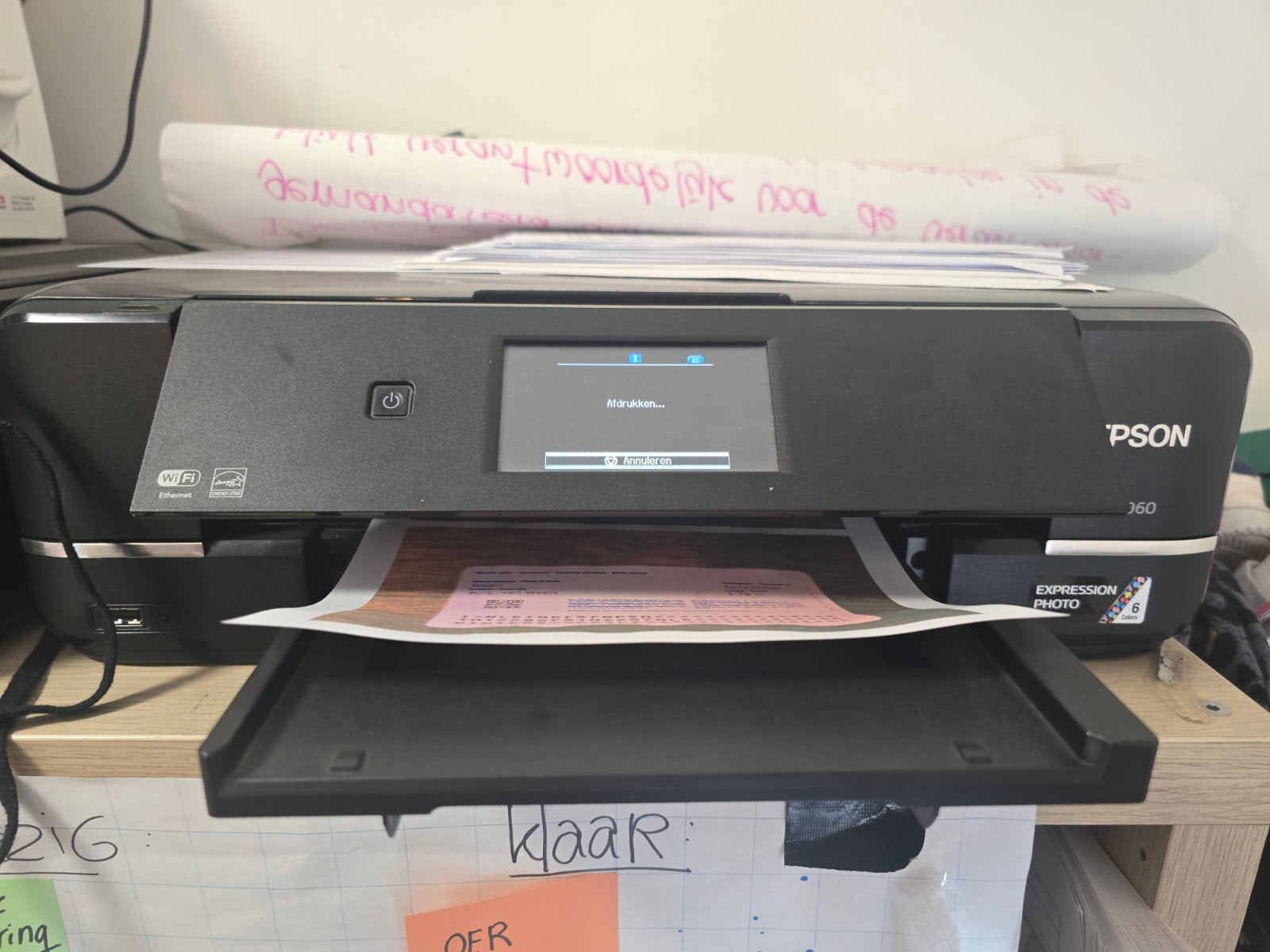 Epson XP-960 All-in-One Fotoprinter - Werkt perfect!, Kleur printen, Gebruikt, All-in-one, Draadloos