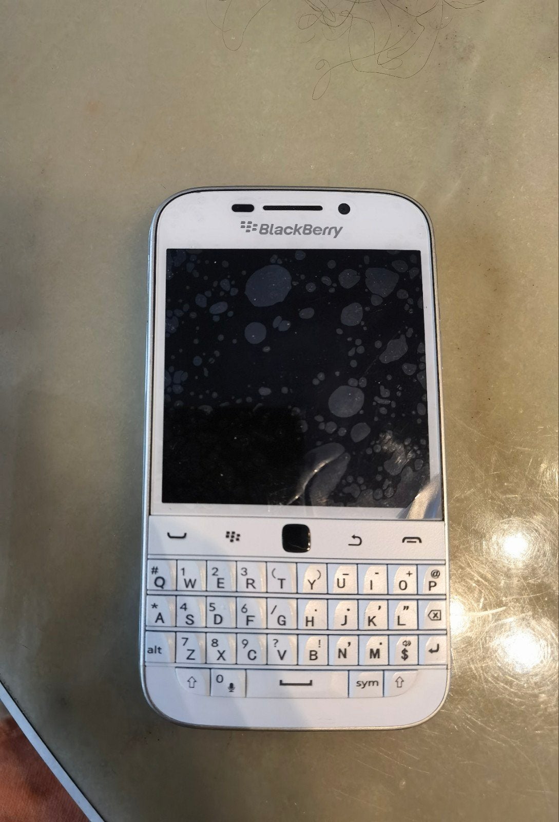 Als nieuw werkend blackberry classic q20 whit edition  toes, Ophalen of Verzenden, Zo goed als nieuw
