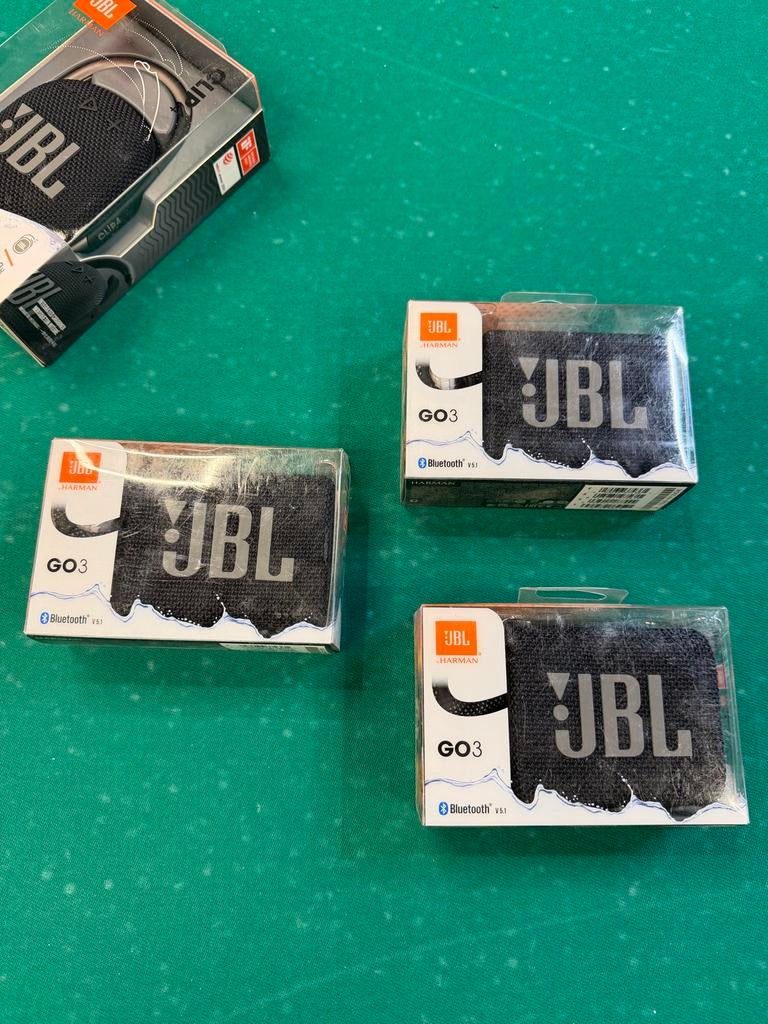 Nieuwe JBL Go 3 Draagbare Bluetooth Speaker - Zwart, JBL, Overige typen, Nieuw, Ophalen of Verzenden