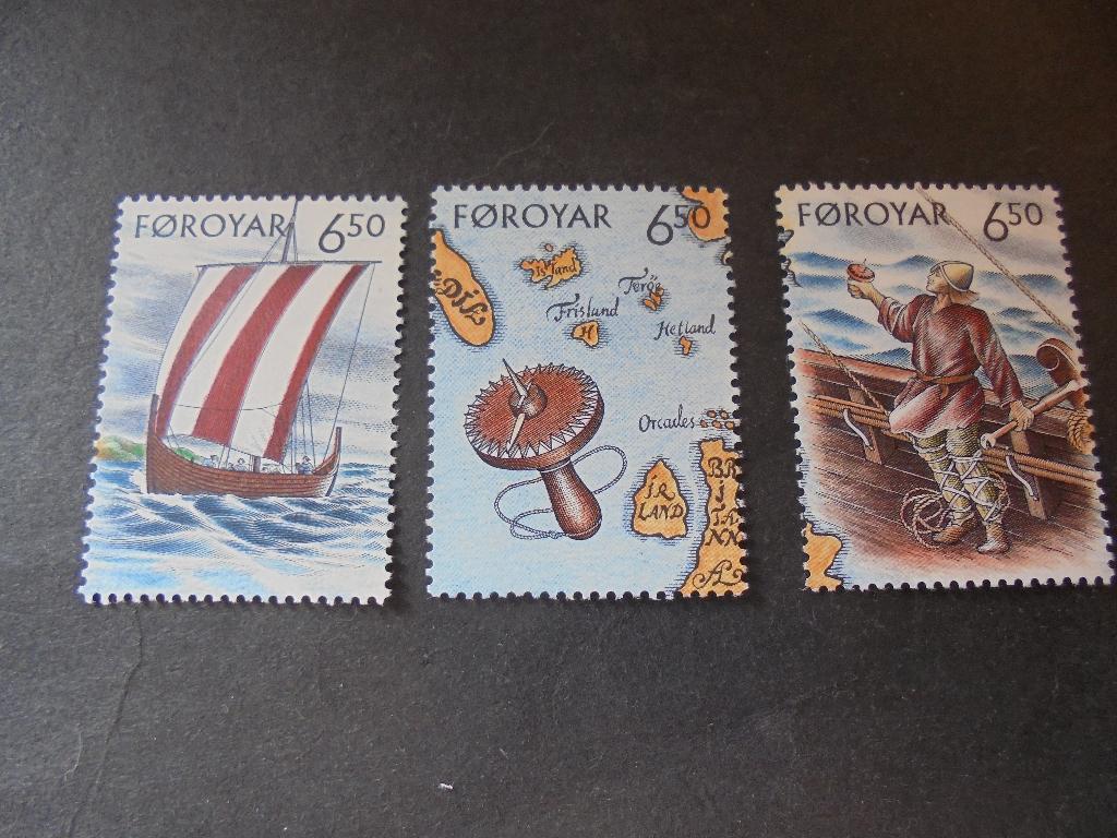 Faroer Mi:414/416 postfris, Verzenden, Denemarken, Postfris