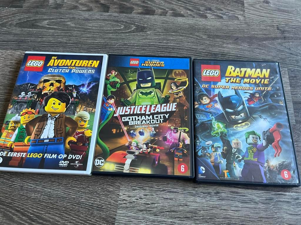 Lego DVD Boxset: Avonturen, Justice League, Batman, Avontuur, Gebruikt, Boxset, Ophalen of Verzenden