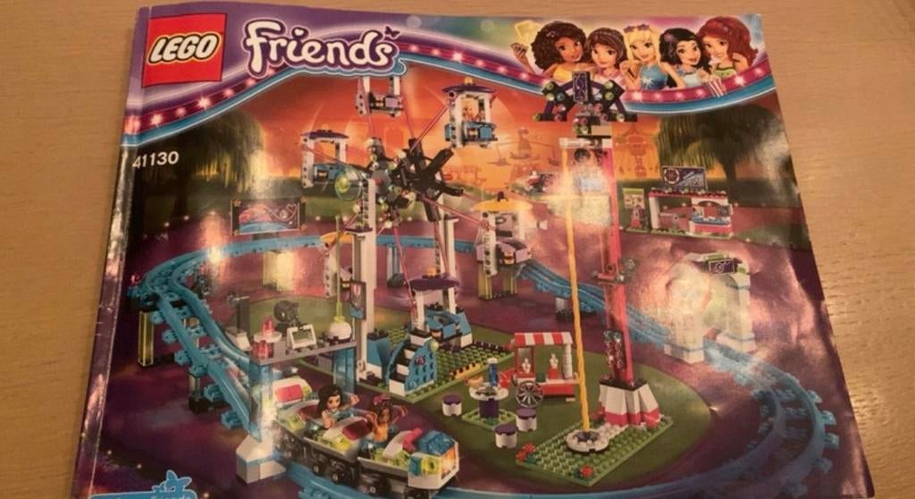 Lego Friends 41130 Achtbaan in Pretpark - Compleet, Kinderen en Baby's, Speelgoed | Duplo en Lego, Zo goed als nieuw, Lego, Complete set
