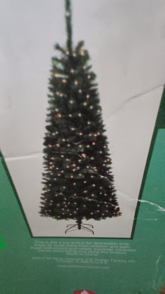 Kunstkerstboom met verlichting – Complete Kerstboom, Diversen, Kerst, Ophalen of Verzenden, Gebruikt