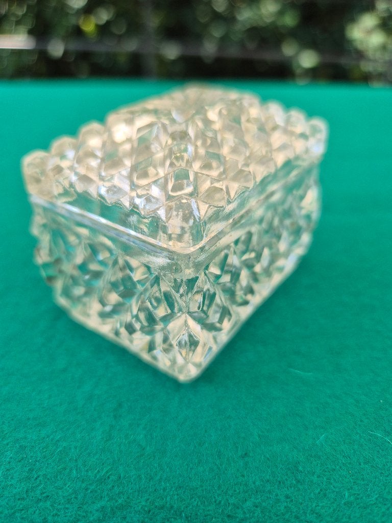 KRISTALLEN OPBERGDOOSJE, Verzenden, Kristal
