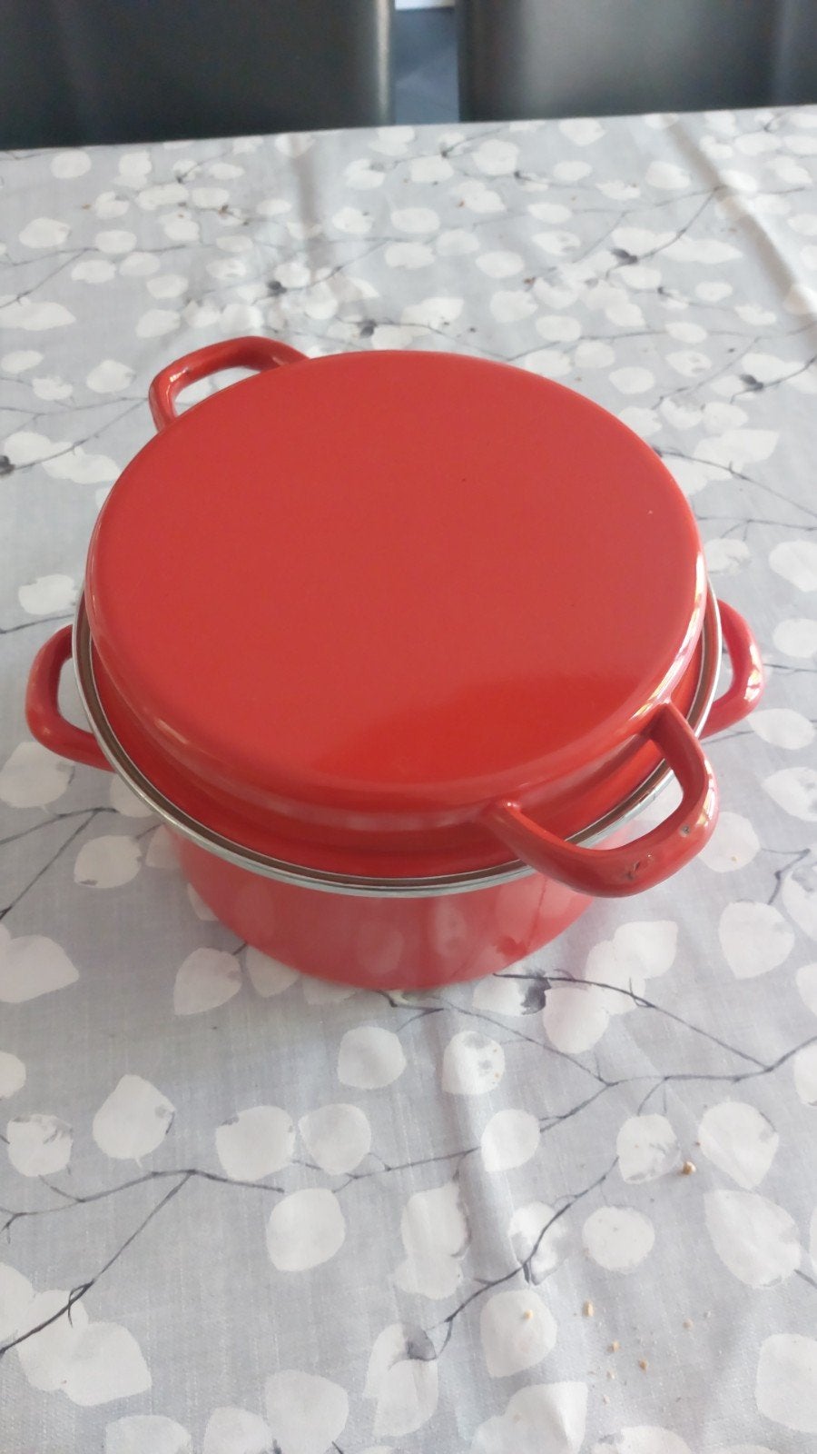 Gusta emaille rode pan, Ophalen of Verzenden, Gebruikt, Overige materialen, Overige typen