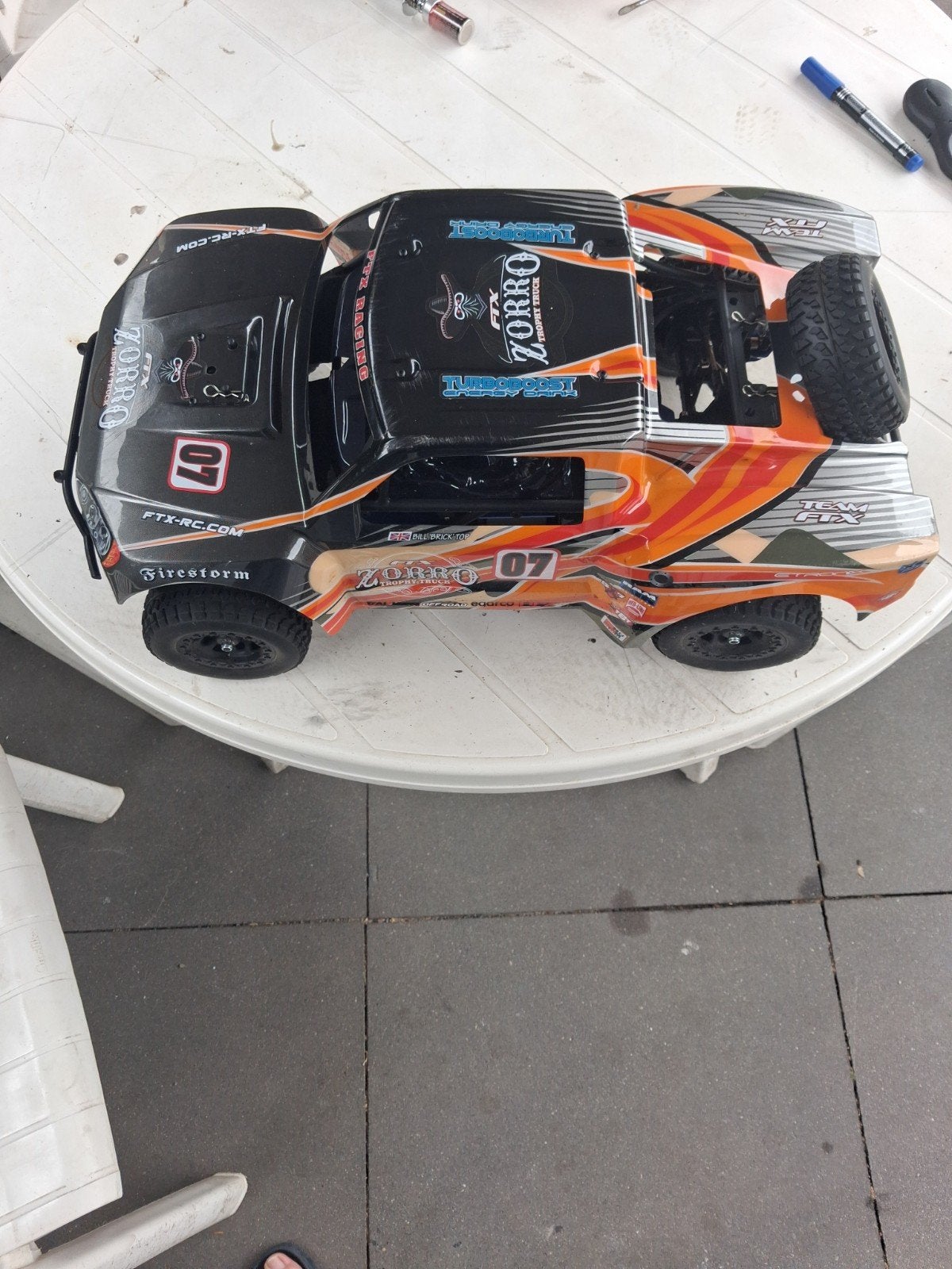 HSP XSTR 1/10 Nitro Trophy Truck, Hobby en Vrije tijd, Modelbouw | Auto's en Voertuigen, Ophalen, Auto, Zo goed als nieuw, 1:32 tot 1:50