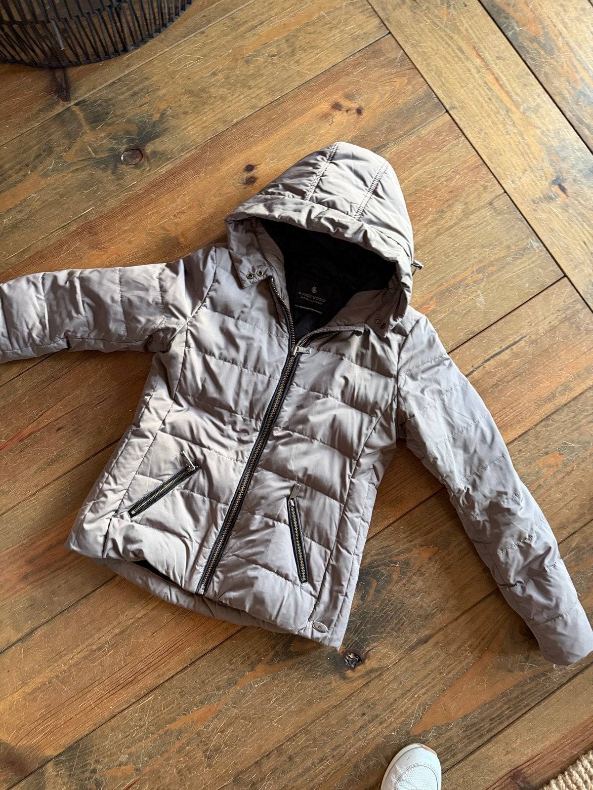 Maison Scotch Winterjas Dames Maat M Bruin Dons, Ophalen of Verzenden, Maat 38/40 (M), Bruin