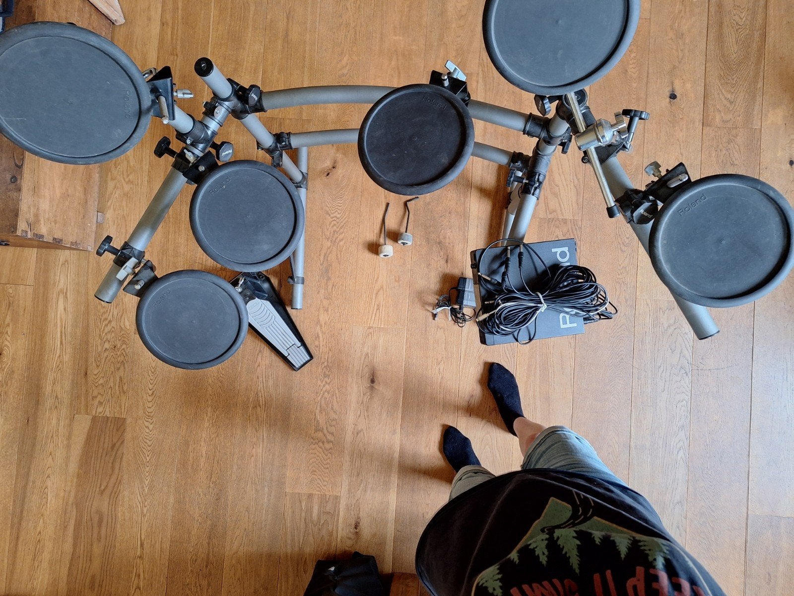 Roland TD-5 Percussion sound module + elektronisch drumstel, Ophalen, Gebruikt, Roland, Elektronisch