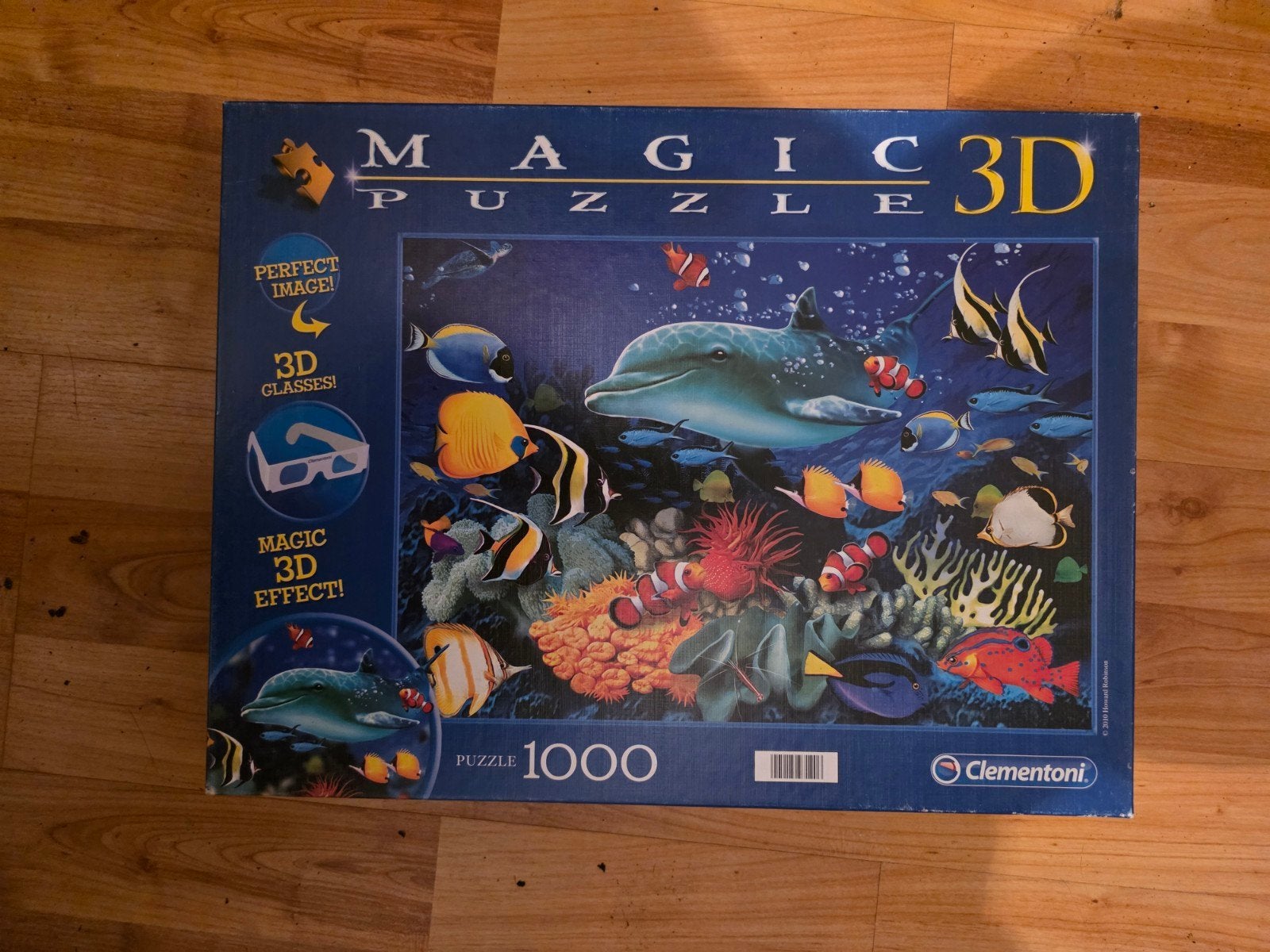 Magic Puzzle 3D Dolfijnen Onderwaterwereld 1000 stukjes, Ophalen, 500 t/m 1500 stukjes, Zo goed als nieuw, Rubik's of 3D-puzzel