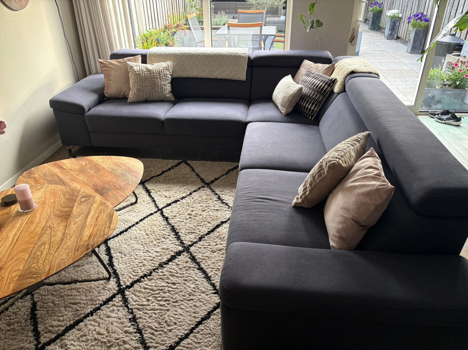 Hoekbank, Huis en Inrichting, Banken | Bankstellen, Ophalen, 250 tot 300 cm, Gebruikt, Hoekbank