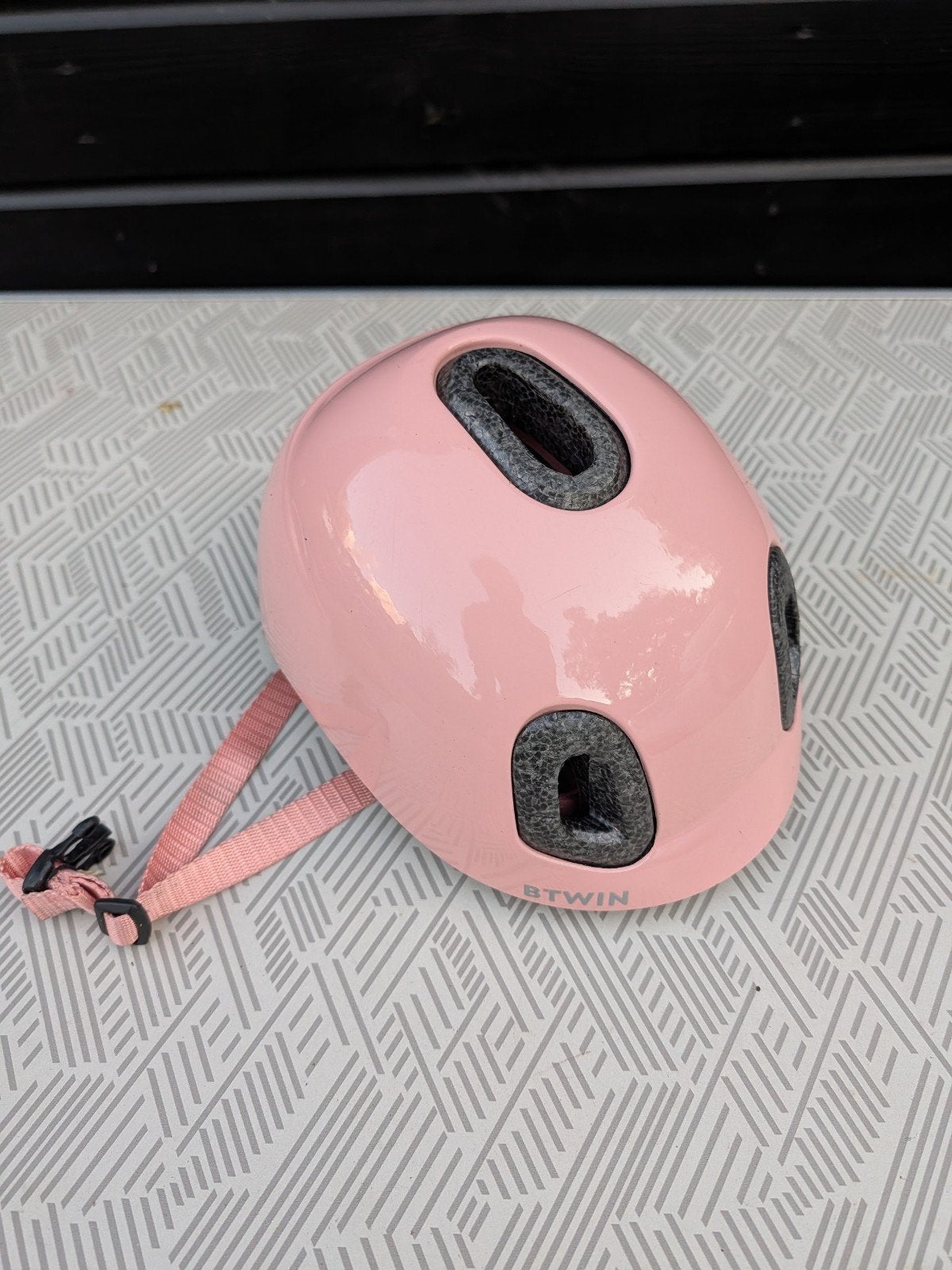 Roze B'Twin fietshelm voor kind (maat XXS 44-49cm), Ophalen of Verzenden