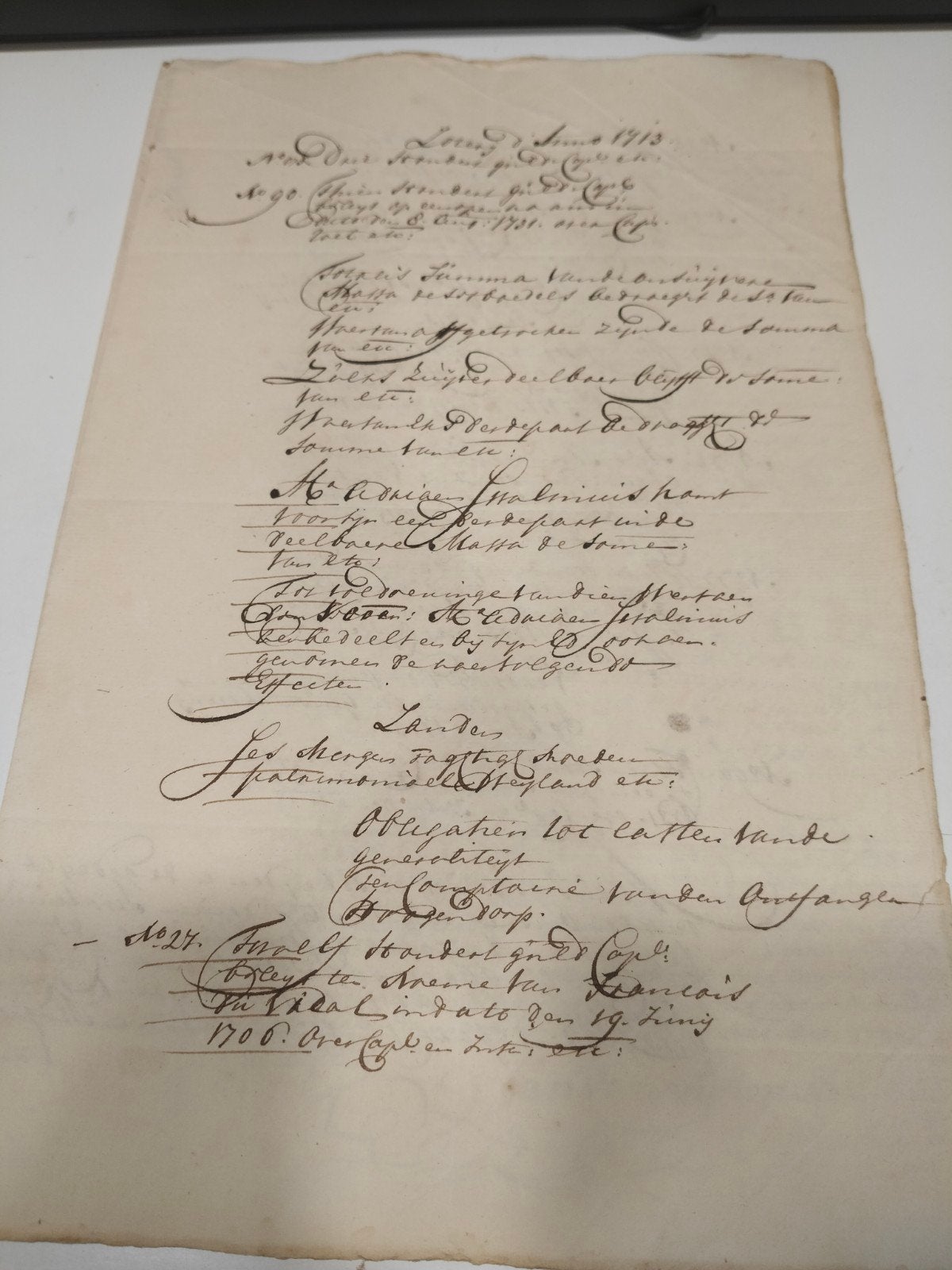 Oud manuscript: Obligaties en akten uit de 18e eeuw, Antiek en Kunst, Verzenden
