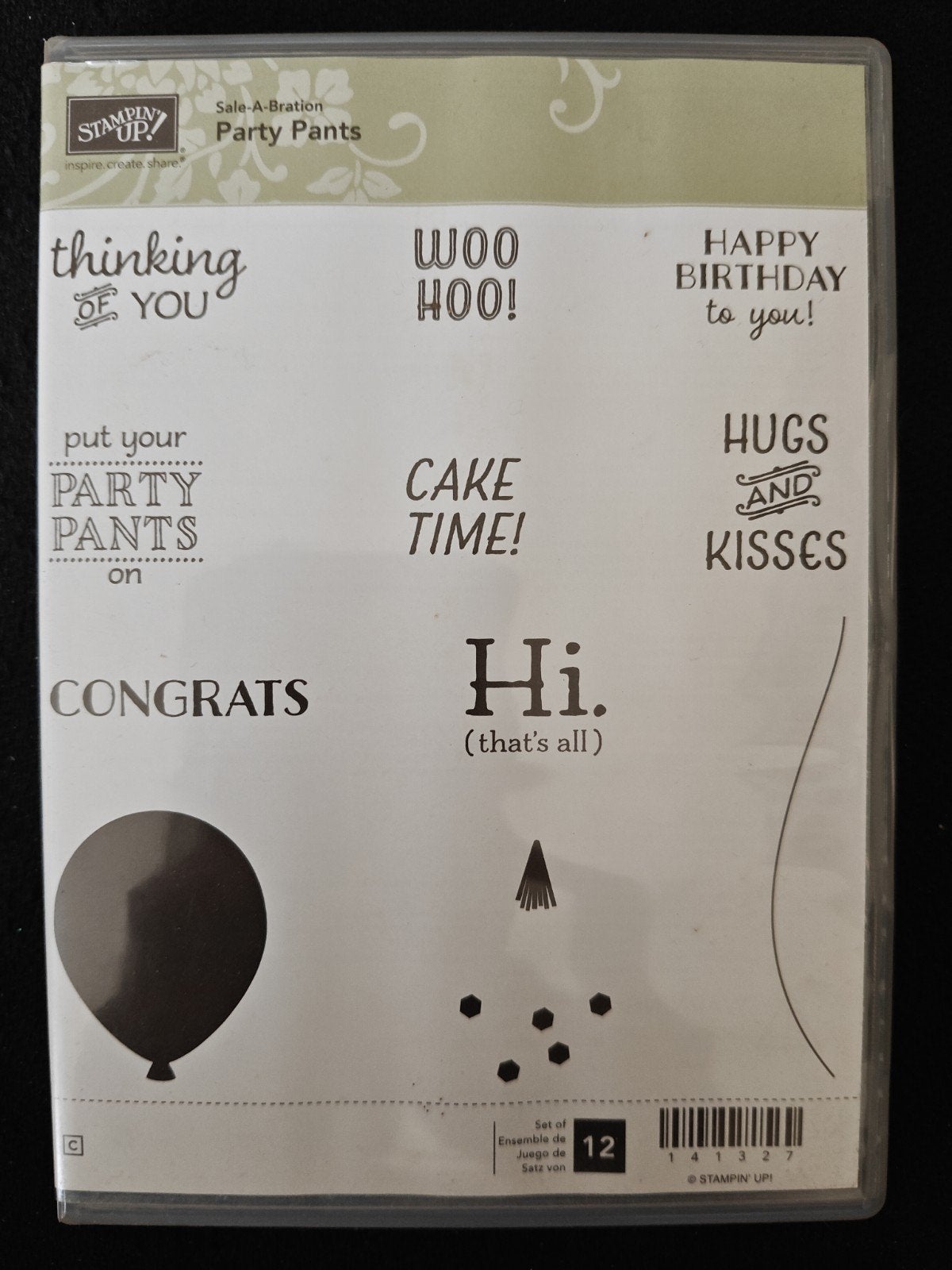 Stampin' Up! Party Pants Stempelset - Nieuw & Ongebruikt, Ophalen of Verzenden, Nieuw, Clearstamp