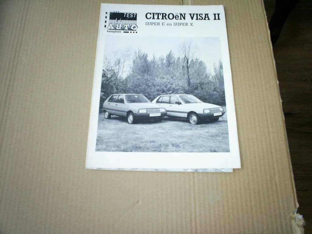 Citroen Visa II Super E / Super X [ 1981 Test 8 pag. ], Verzenden, Zo goed als nieuw, Citroën