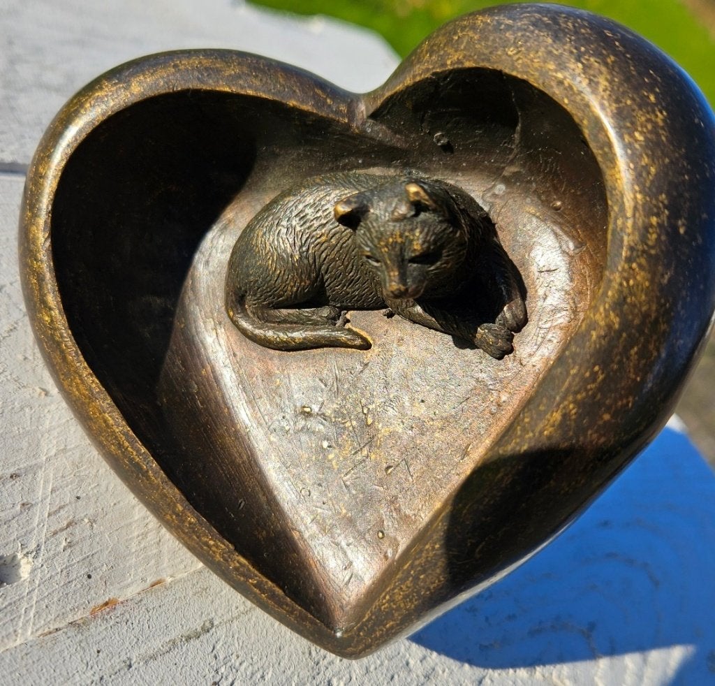VOOR ALTIJD IN MIJN HART / URN / KAT / POES / ASURN, Huis en tuin decoratie Marie, Nieuw, Info@huisentuindecoratiemarie.nl, Peize