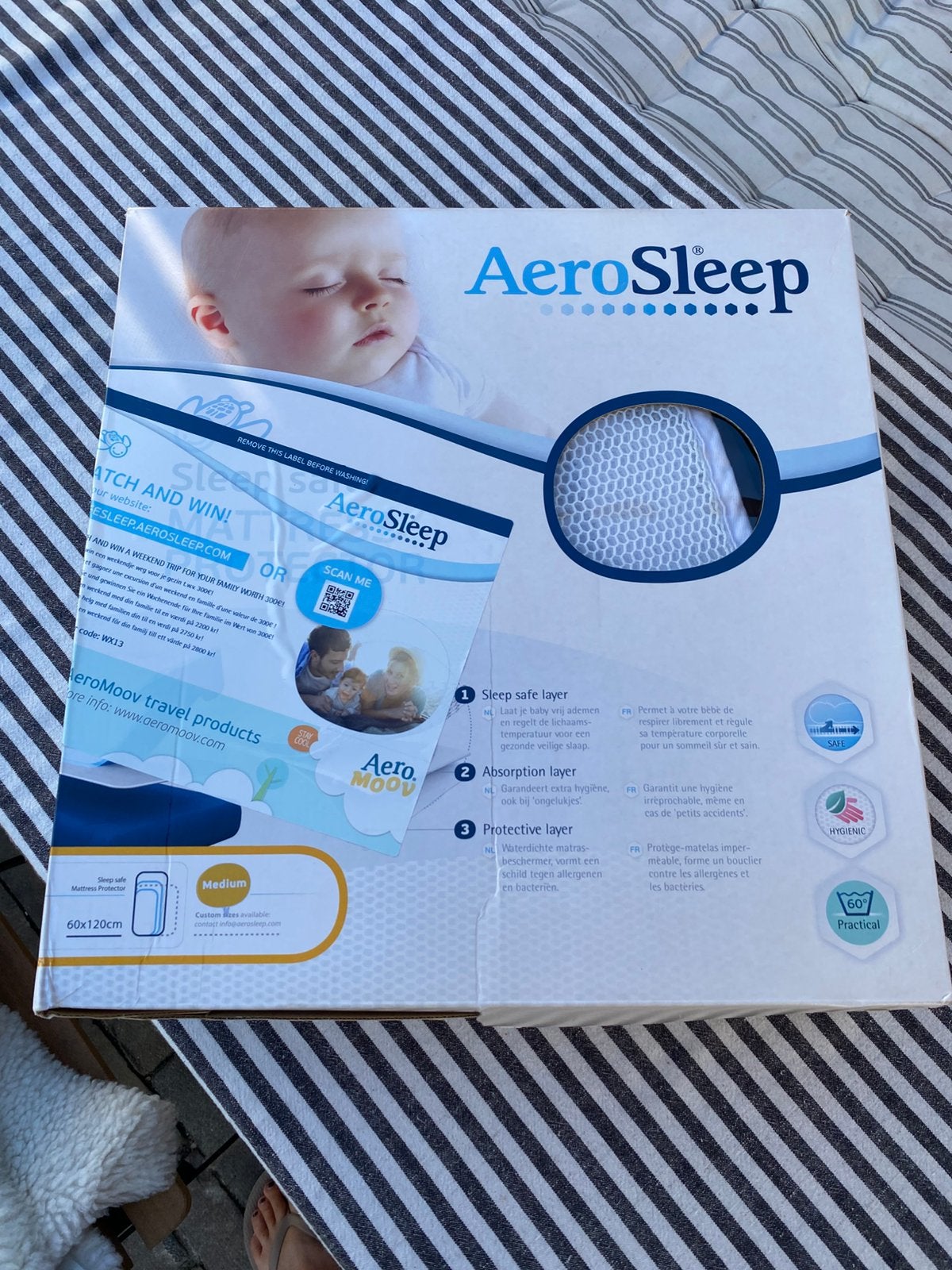 Aerosleep ledikant 60x120, Ophalen, Gebruikt, Ledikant