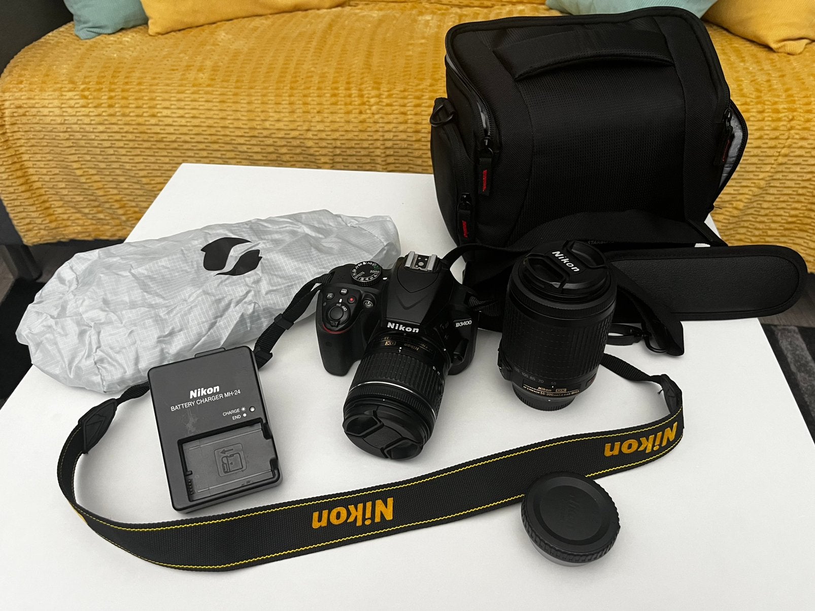 Nikon D3400 spiegelreflexcamera, Ophalen, Zo goed als nieuw, Nikon, Geen optische zoom