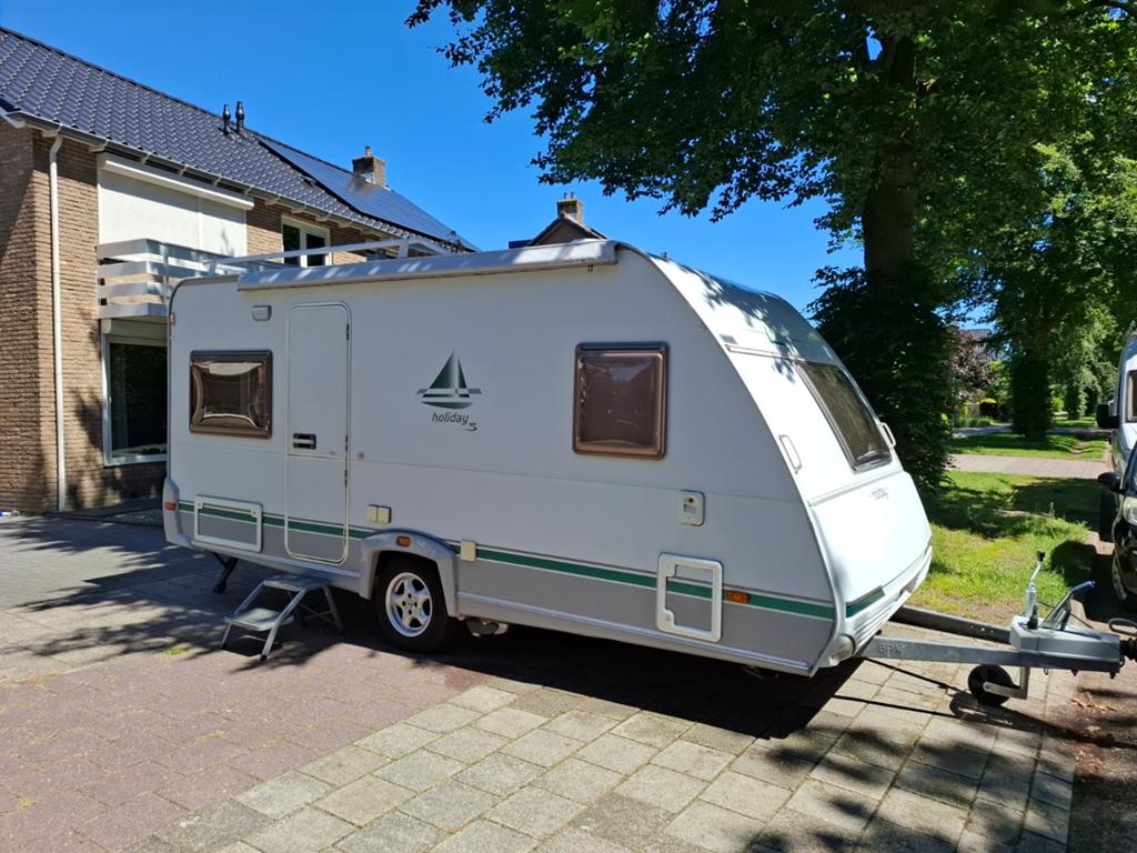 Eiffelland Holiday Special 465 TF Rondzit fransbed 2007, Caravans en Kamperen, Caravans, Rondzit, Frans bed, 750 - 1000 kg, 6 tot 7 meter