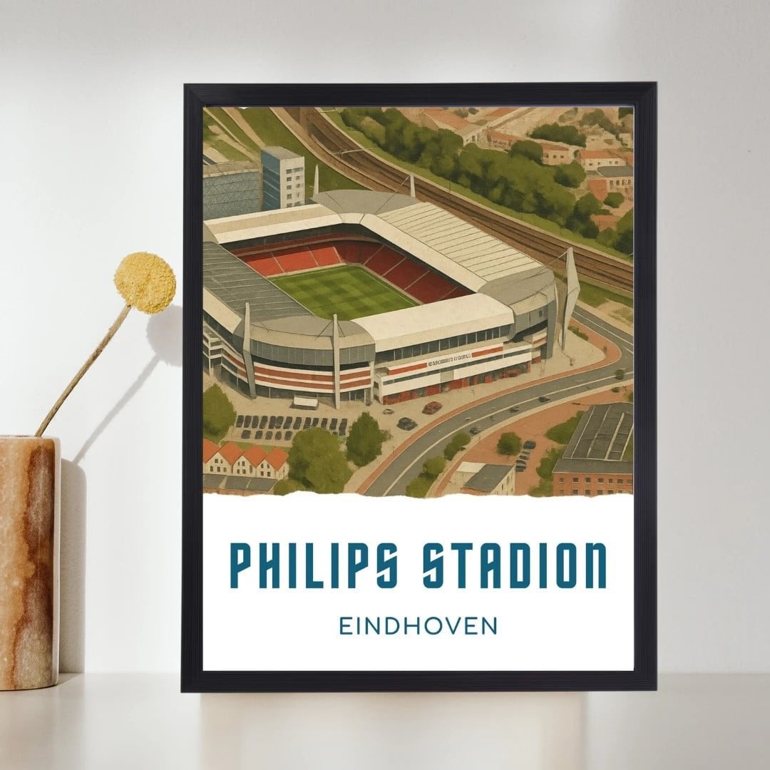 PSV Philips Stadion – A4 Voetbal Stadion Poster, Ophalen of Verzenden
