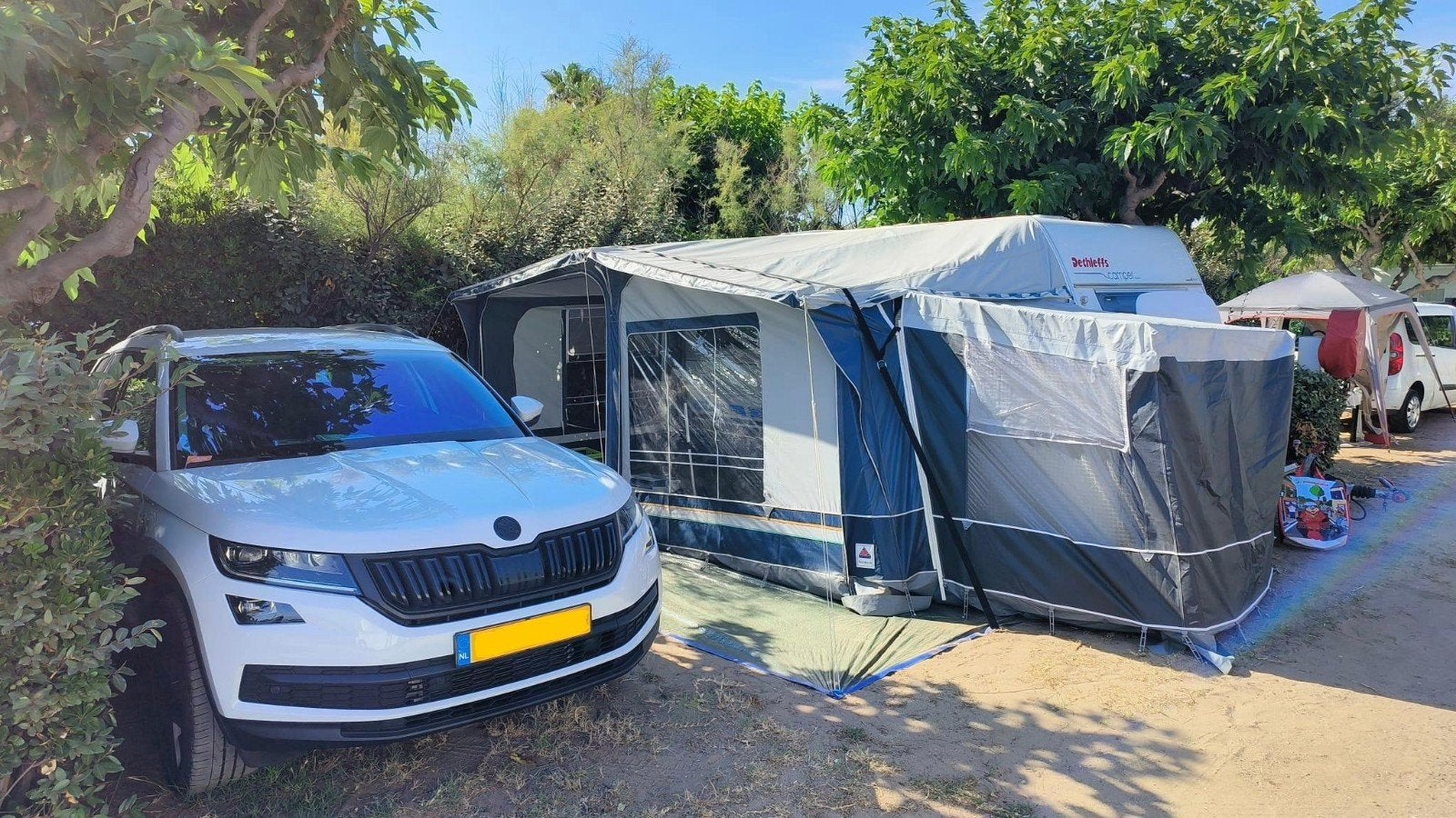 Dorema voortent 2.5m diep, omloopmaat 900-925 (11), Ophalen, Gebruikt