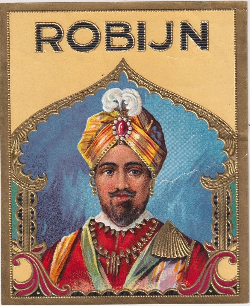 sigarenbanden - etiket - ROBIJN, Ophalen of Verzenden, Gebruikt, Sigarenbandjes