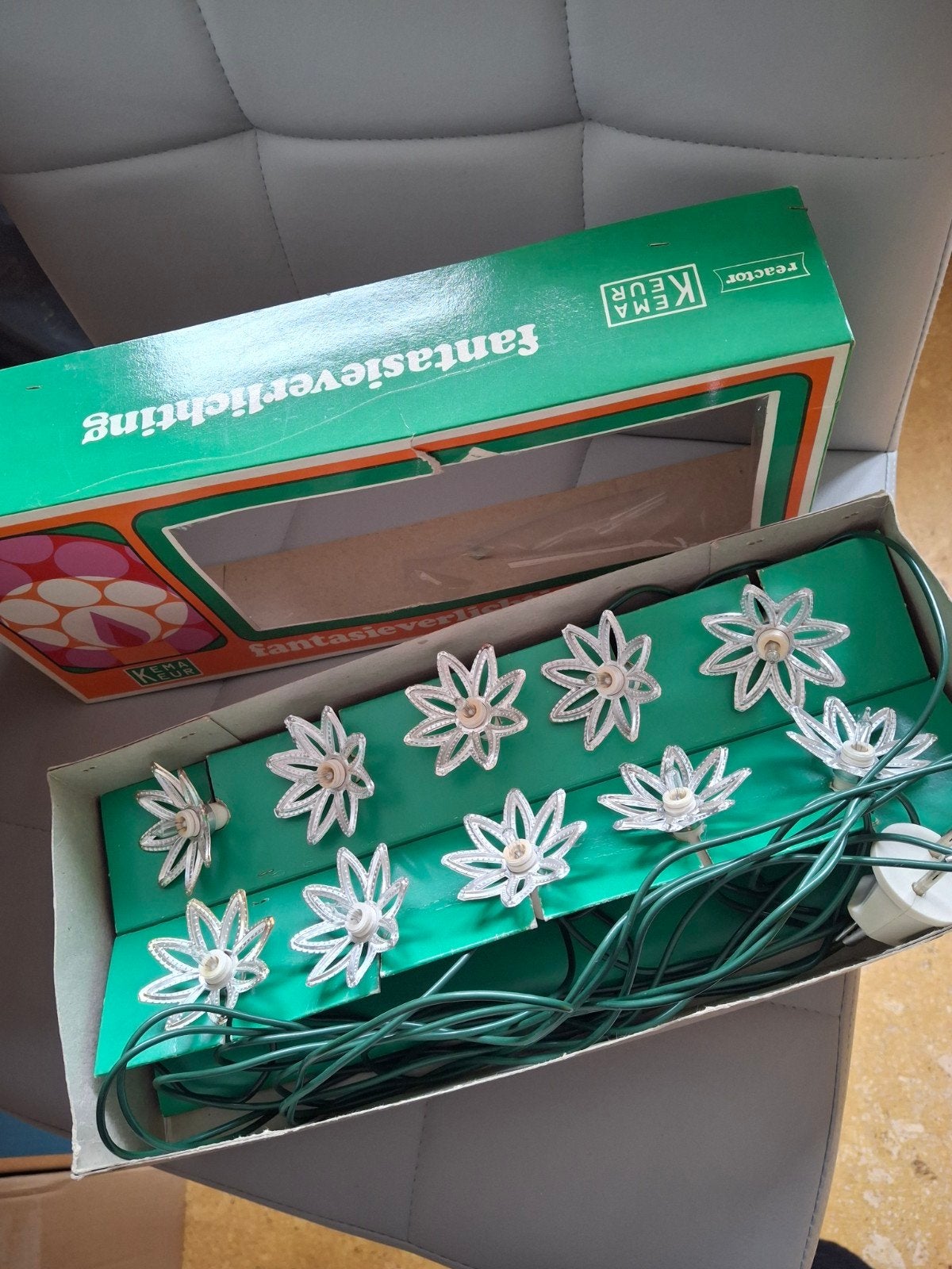 vintage kerstverlichting, Ophalen of Verzenden