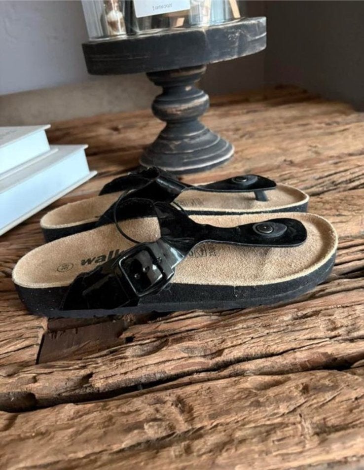 Walkx Comfort mooie zwarte slippers mt 39 NIEUW, Slippers, Zwart, Nieuw, Ophalen of Verzenden