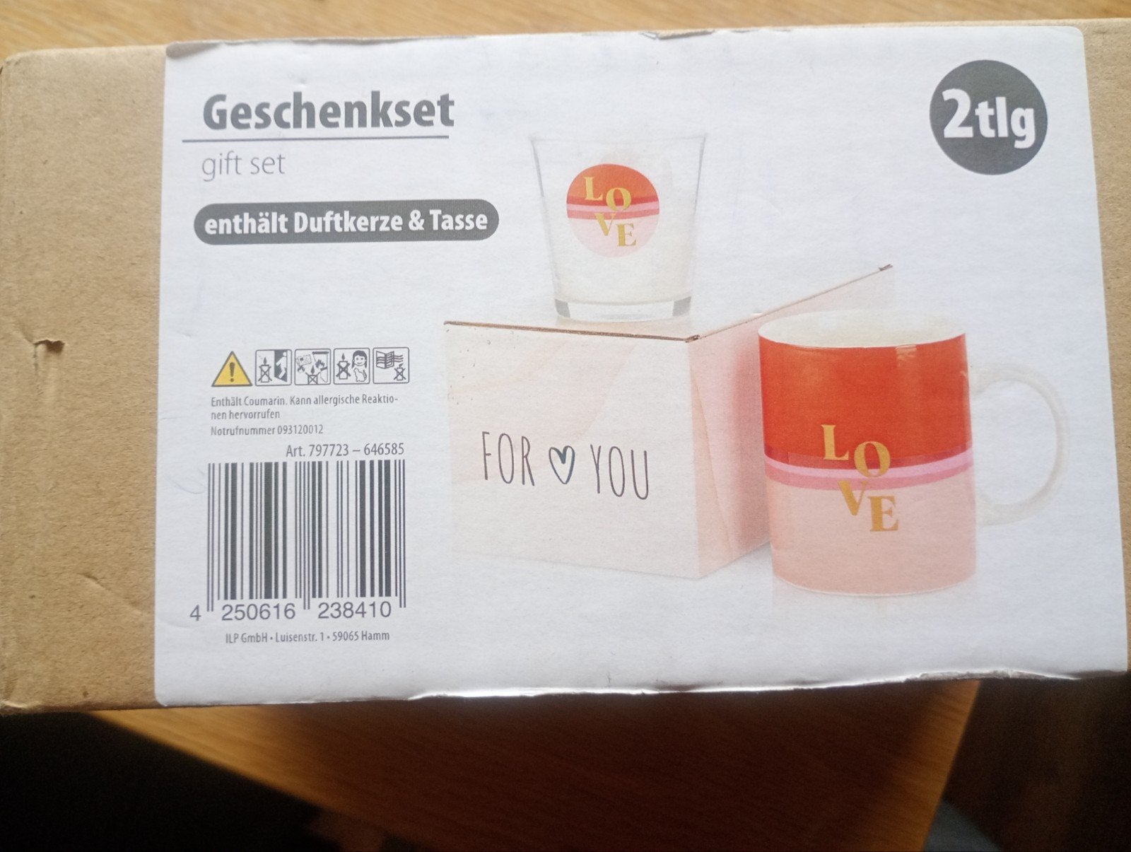 Geschenk dat beker/glas, Ophalen of Verzenden