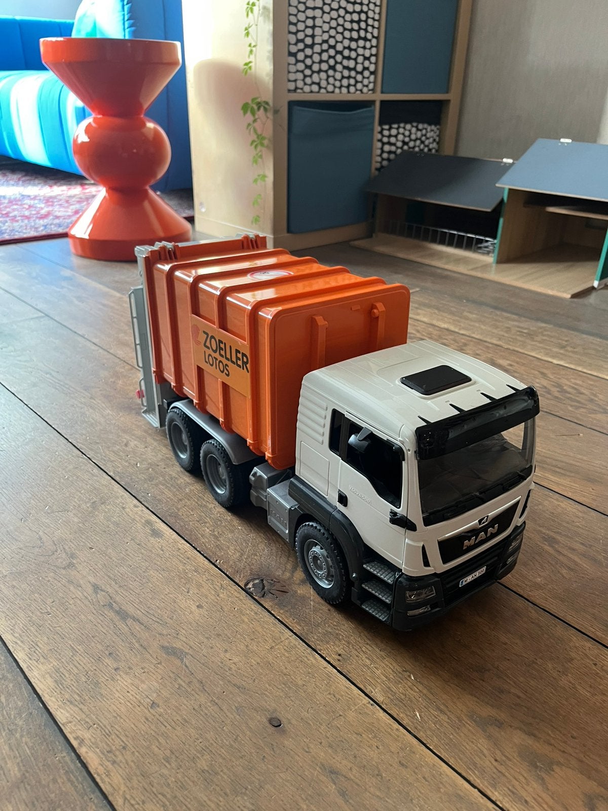 Bruder MAN TGA vuilniswagen, Ophalen of Verzenden, Zo goed als nieuw
