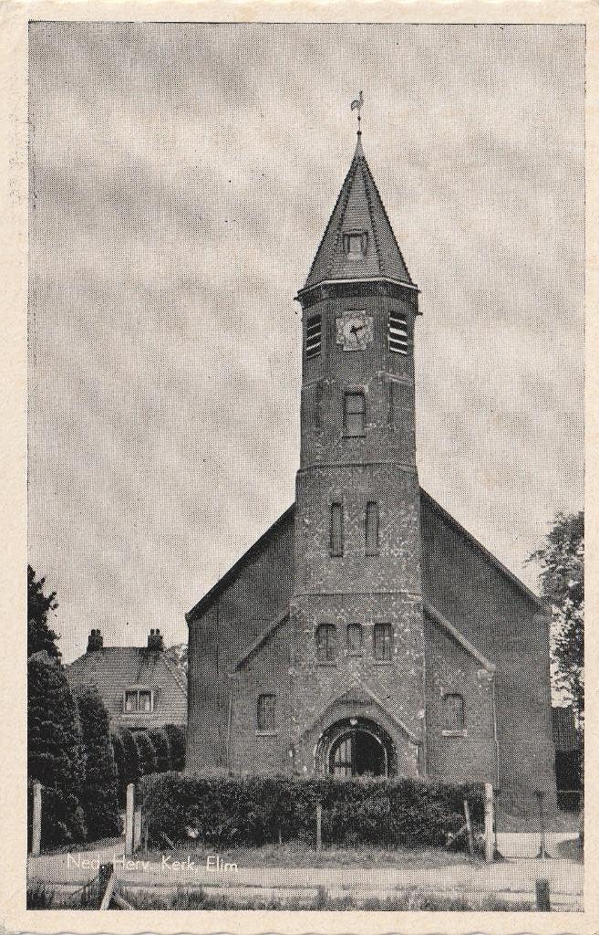 Elim   Ned Herv Kerk, Verzamelen, Ansichtkaarten | Nederland, Ophalen of Verzenden, 1920 tot 1940, Ongelopen, Drenthe