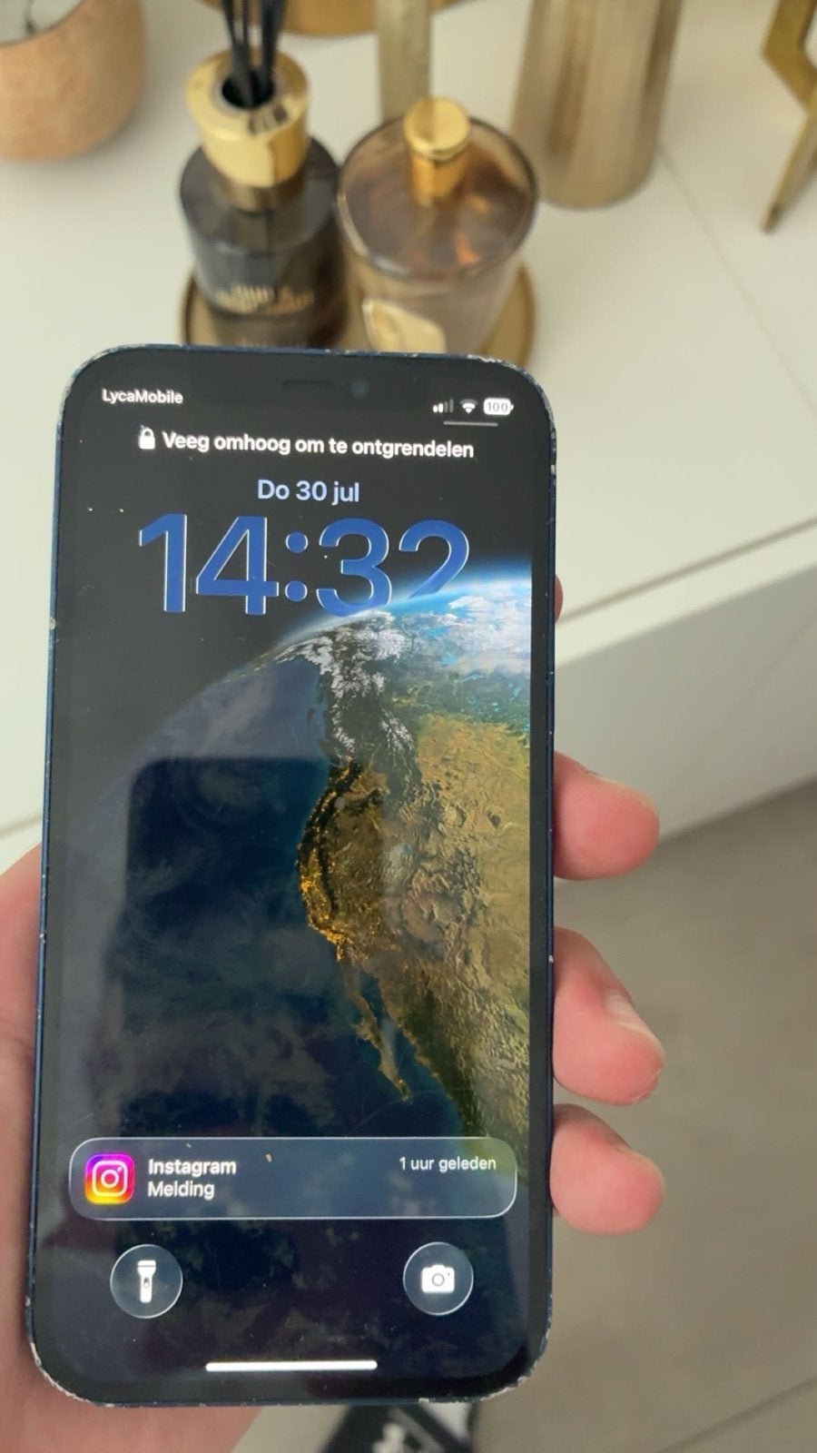 iPhone 12  - Blauw - Achterkant zeikant beschadigd, Blauw, Ophalen of Verzenden, IPhone 12, Zonder simlock