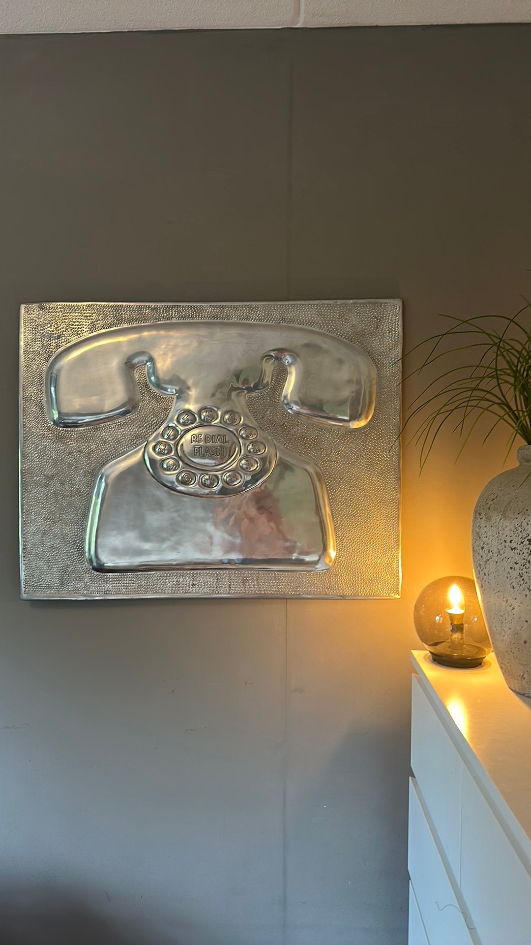 Youniq Henders en Hazel Telefoon Wanddecoratie 90x70 cm, Ophalen of Verzenden, Zo goed als nieuw, 75 tot 100 cm, Overige typen